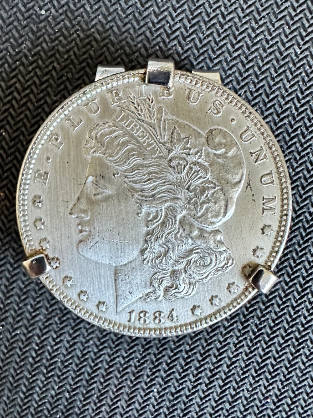 1884 Morgan Dollar Swank Money Clip